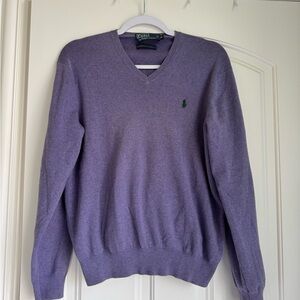 Ralph Lauren V-Neck Sweater in Lavender